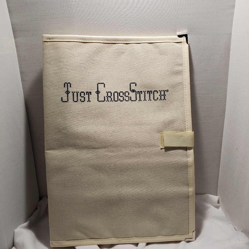 Just CrossStitch Canvas Travel Organizer Carrying Folder 14" X 9.5 Never Used